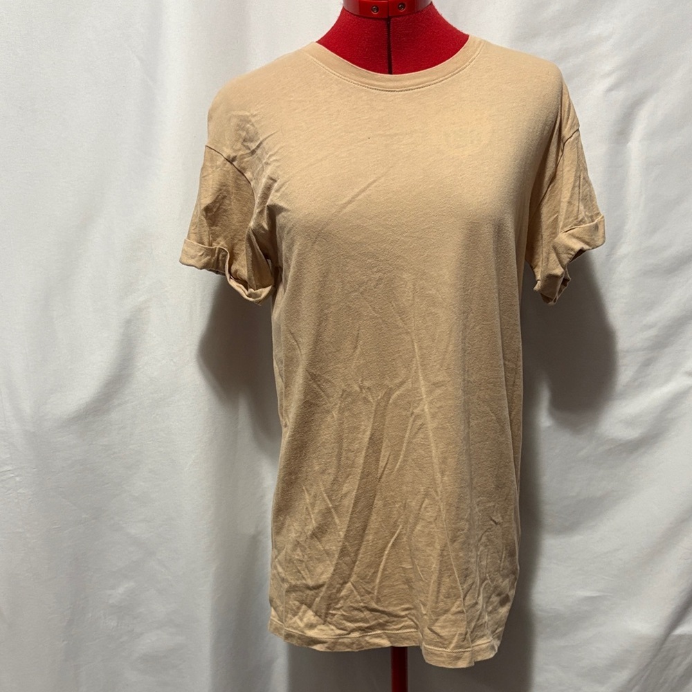 Divided Tan Short Sleeve Tee XS274